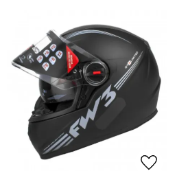 Capacete FW3 GTX Limited Preto Fosco C/Óculos Solar